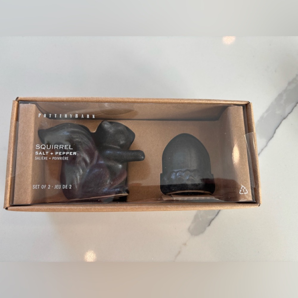 Pottery Barn Squirrel Salt and Pepper Shakers